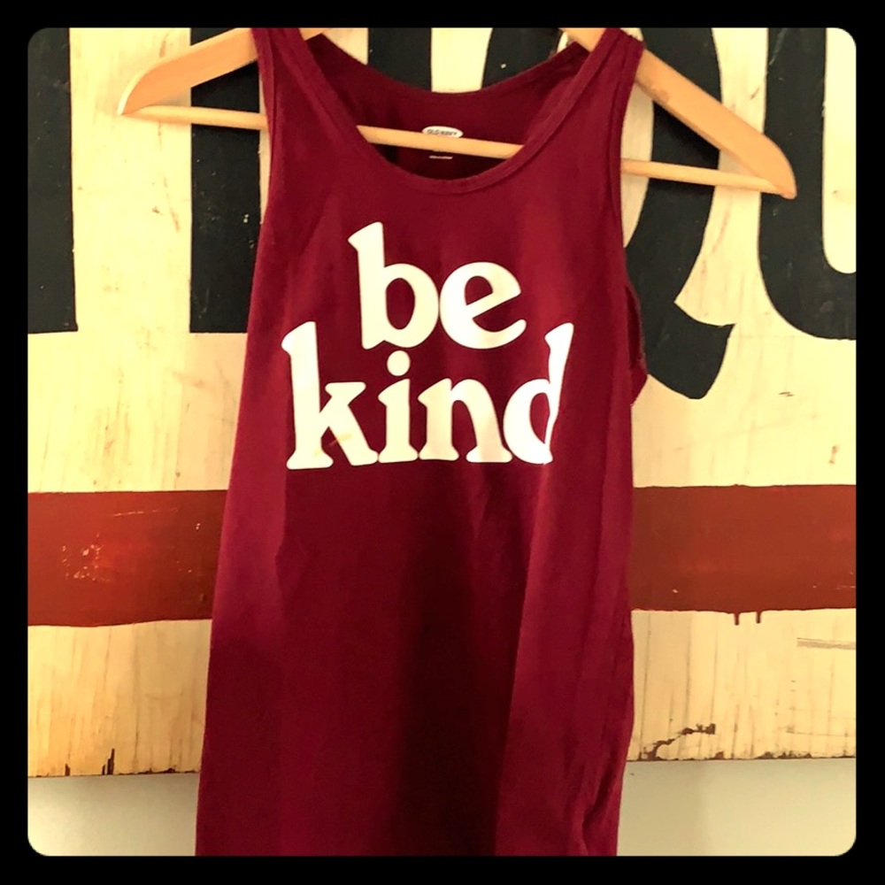 Girls burgundy tank top